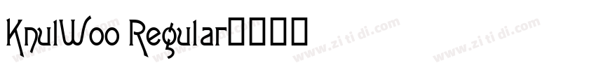 KnulW00 Regular字体转换
